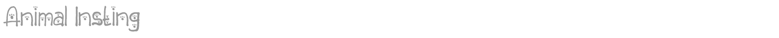 Animal Insting font preview